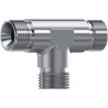 TE INOX.M-M-M 1/4" BSP CONO 60º