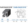 PERFIL 30X30 2S 90º