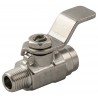 VÁLVULA INOX HEMBRA 1/4"-HEMBRA 1/4"