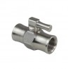 VALVULA DE BOLA HEMBRA-HEMBRA 1/2" INOX