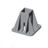 SOPORTE ANCLAJE A SUELO 40X40 ALUMINIO