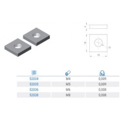 TUERCA CUADRADA M5