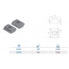Tuerca rectangular en T M5, perfil 20x20