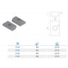 TUERCA RECTANGULAR LISA M6 CANAL 8