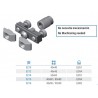 Fijación ajustable M12, perfil 60