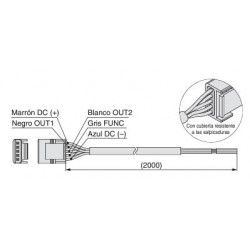 CABLE E-CON, 5 PIN 2S +...