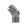 CODO 45º MACHO-MACHO NPT INOX.3/8"
