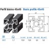 PERFIL BASICO 45X45