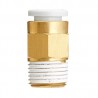 RACOR RECTO MACHO HEX.ø1/4 NPT 1/8