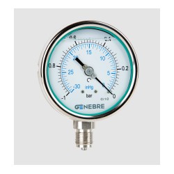 VACUOMETRO INOX @100 -1/+3