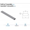 PERFIL EN T INSERTABLE CANAL 10 MM