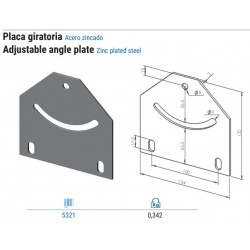 PLACA GIRATORIA