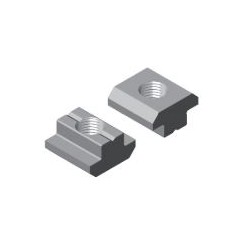 Tuerca en T cuello alto M4,...