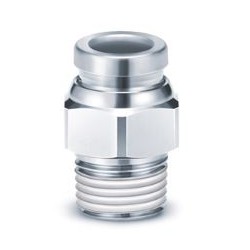 RACOR INOX. RECTO MACHO...