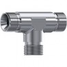 TE INOX.M-M-M 1/4" BSP CONO 60º