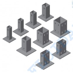 SOPORTE DE ANCLAJE A SUELO 35 X 35