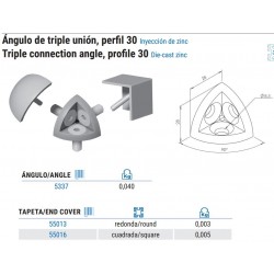 TAPETA REDONDA ANGULO TRIPLE
