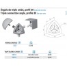 TAPETA REDONDA ANGULO TRIPLE