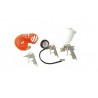 KIT PISTOLAS:DE SOPLAR, PINTAR, INFLAR NEUMÁTICOS Y MANGUERA ESPIRAL DE 5 MTS.