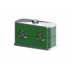 ABRAZADERA INOX DOBLE COMPLETA @14