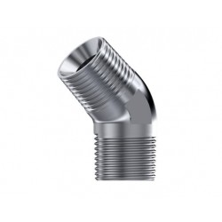 CODO 45º MACHO-MACHO NPT INOX.1/4"