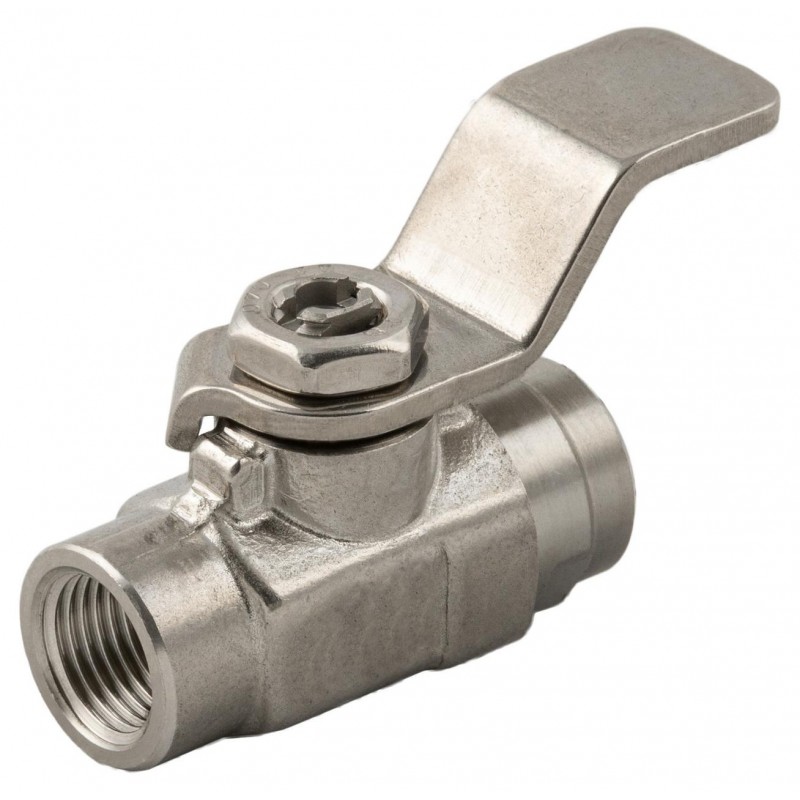 VÁLVULA INOX HEMBRA 1/8"-HEMBRA 1/8"