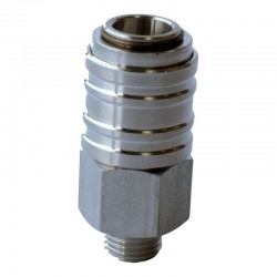 ENCHUFE UNIVERSAL INOX MACHO 1/4"