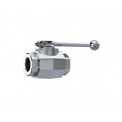 LLAVE 2 VIAS H 1"1/4 BSP PASO TOTAL INOX