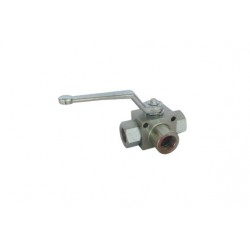 LLAVE 3 VIAS TIPO L 1/4" BSP