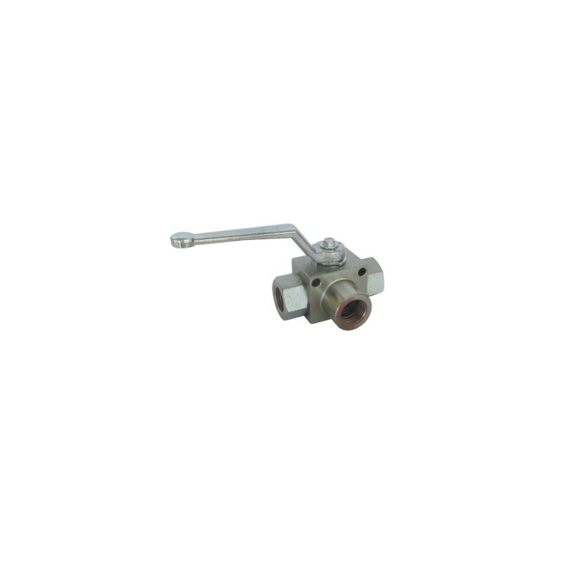 LLAVE 3 VIAS TIPO L 1/4" BSP