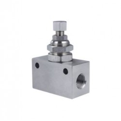 REGULADOR DE CAUDAL EN LINEA 1/8" INOX