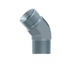 CODO 45º MACHO BSP-MACHO BSPT 1/4"