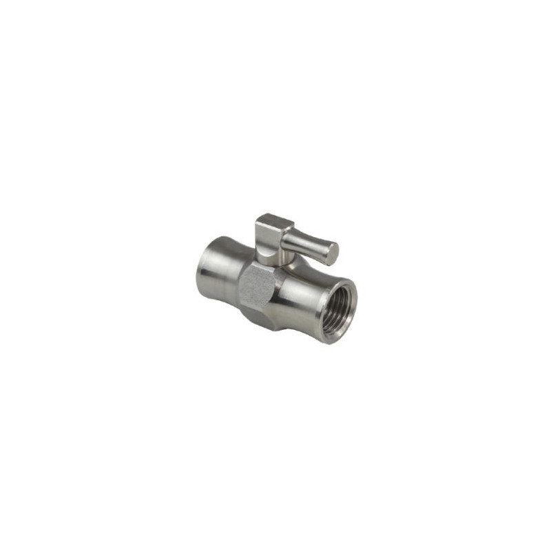 VALVULA DE BOLA HEMBRA-HEMBRA 1/8" INOX