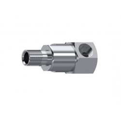 RACOR GIRATORIO 90º TRALE 1/4" BSP INOX