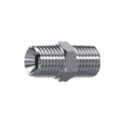 ADAPTADOR M 1/4 NPT- M 1/4 NPT INOX
