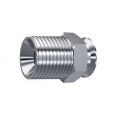 SOLDABLE MACHO 1/4 BSPT 60º C/GUIA INOX
