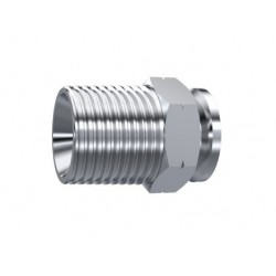 SOLDABLE MACHO1/4 NPT 60º C/GUIA INOX