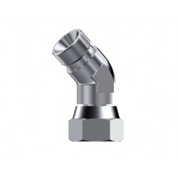 CODO 45º INOX M 1/4-H.G.1/4 BSP CONO 60º