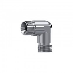 CODO 90º INOX. M 1/8-M 1/8 BSP CONO 60º