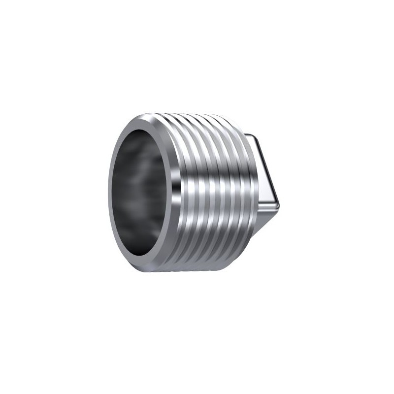 TAPON MACHO CUADRADO 1/8 INOX