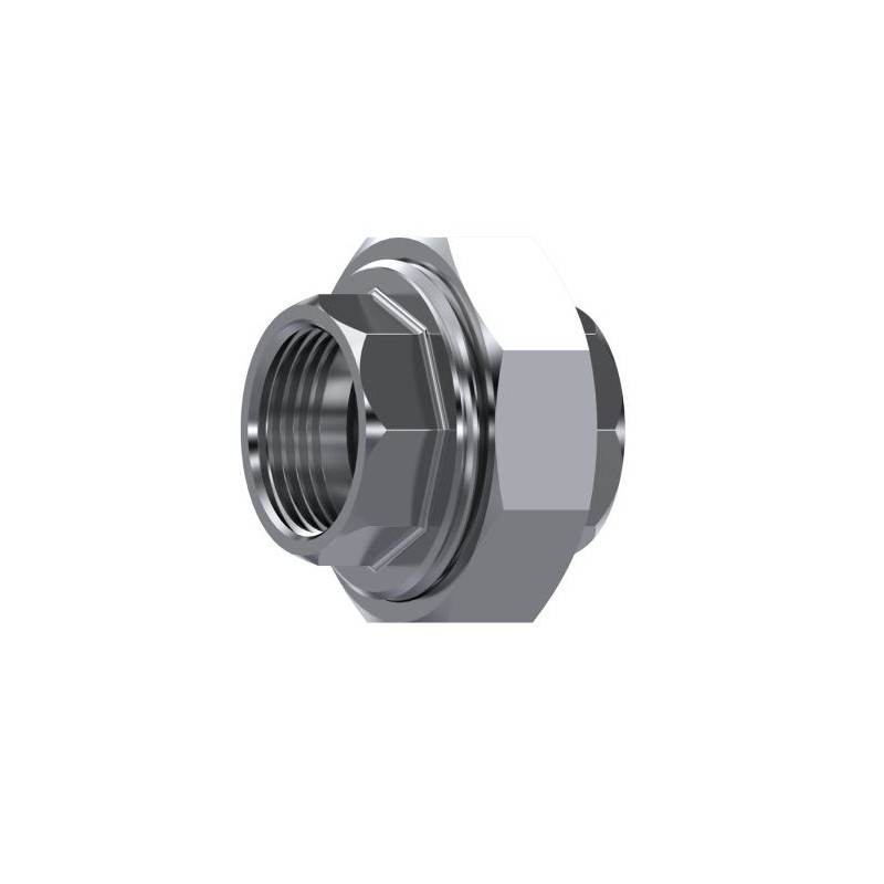 UNION 3 PIEZAS HEMBRA-HEMBRA 1/8 INOX
