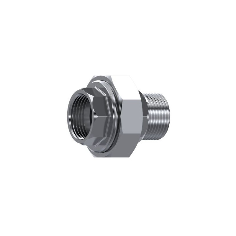 UNION 3 PIEZAS MACHO-HEMBRA 1/4 INOX