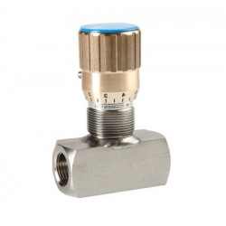 REGULADOR CAUDAL1/4 BIDIREC.400 BAR INOX