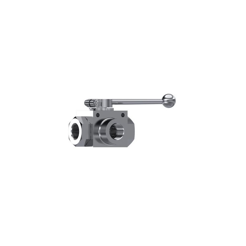 LLAVE TRALE 3 VIAS L H-H-H 1/4"BSP INOX