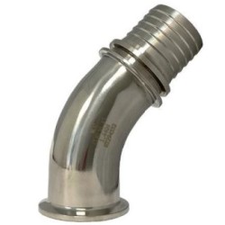 TRI-CLAMP CODO 45º DN19@34 INOX