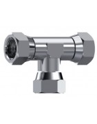 TE HEMBRA GIRATORIA BSP CONO 60º INOX
