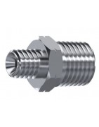ADAPTADOR MACHO-MACHO NPT INOXIDABLE FLUIDAL