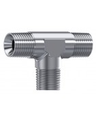 TE MACHO-MACHO-MACHO NPT INOXIDABLE FLUIDAL