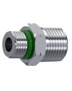 ADAPTADOR MACHO 0´RING-MACHO NPT INOXIDABLE FLUIDAL