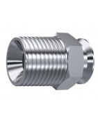 MACHO SOLDABLE BSPT 60º CON GUIA INOX